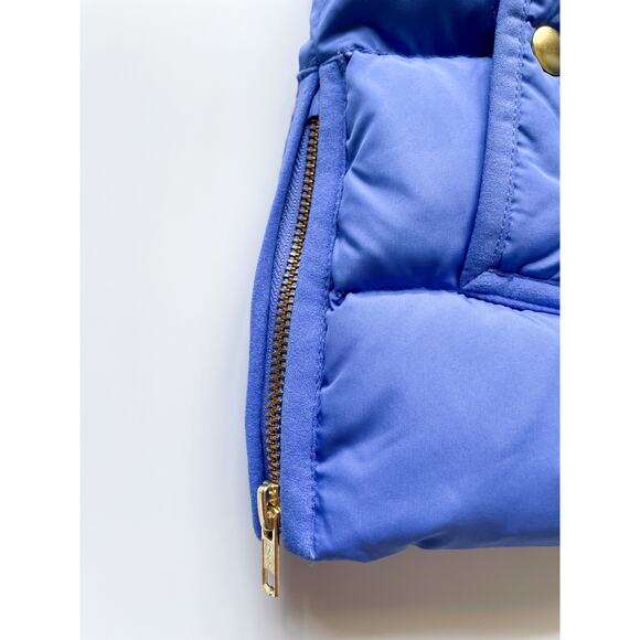 NWOT J.Crew Down Filled Puffer Vest Periwinkle Size XS - Picture 2 of 8